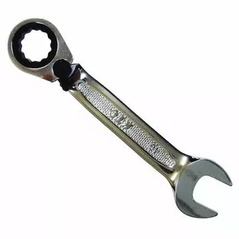 Ключ шестеренчатый Kyoto Machinery Tools 13 градусов S-образный комбинированный (КТК) ЛМСР2С-14-Ф серебряный