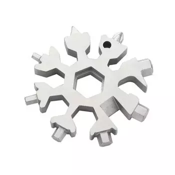 Ключ-снежинка, многофункциональный ключ 18 в 1, многоцелевой комбинированный портативный инструмент EDC, ключ для гироскопа белый