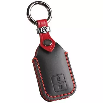 Ключ Suzuki Jimny Nodoma JC74W Передний Новый Jimny 64 Spacia Custom Ключ XBEE Натуральная кожа Смарт-ключ Кастомный Тюнинг Черный 2 [smasol] Крышка, Концевик, Серия,