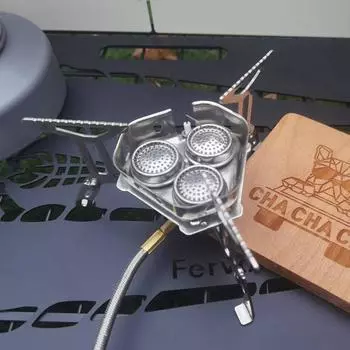 Ключевые слова: портативная трехголовочная печь, альпинистская ветрозащитная печь, туристическое снаряжение, жестокая газовая плита, поездка в дорогу,