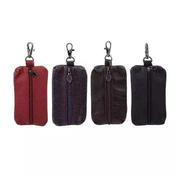 Ключница для ключей от машины, кошельки для ключей, мужской органайзер для ключей, экономка, чехол для ключей на молнии, сумка чёрный