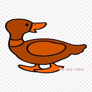 Клюв утка животное термопереносная печать виниловые нашивки наклейка для одежды аппликации своими руками моющиеся нашивки