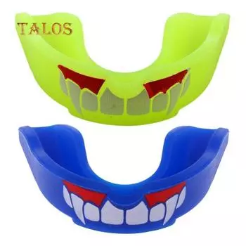 Клык Капа Десна Щит Муай Тай Бокс Футбол Баскетбол Защита зубов Спорт Досуг зелёный