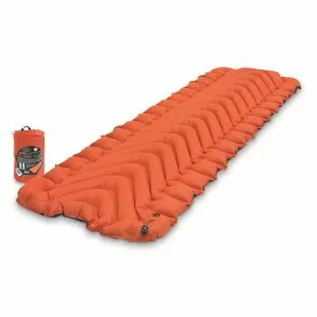 Klymit Insulated Static V Легкий кемпинговый спальный коврик Flip (Оранжевый, Клапан) (2019) оранжевый