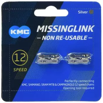 KMC CL552 12SPEED Missing Link SILVER 2 пары 1 комплект Medium (КМК) КМС-CL552-SV2
