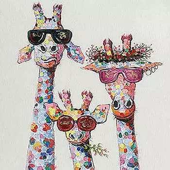 KMKER Diamond Painting Kit Diamond Art Kit Animal Mix Diamond Bead Painting Embroidery Kit 5D Mosaic Art Handmade Full Paste Type Bead Art