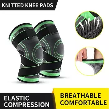 Knee Pads Mountaineering Running Sports Knee Pads Basketball Compression Protection Knee Elastic Fitness Cycling Protective Gear S