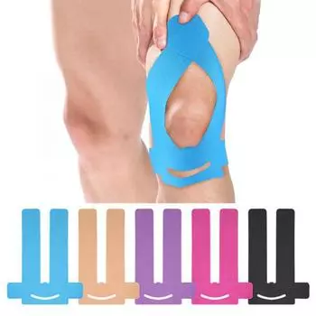 Knee Support Tape for Knees Precut Waterproof Elastic Athletic Tape for Knee Pain фиолетовый