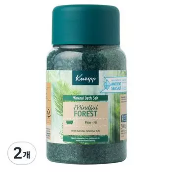 Kneipp Mind Fullforest Соль для ванн, аромат сосны, 500г, 2 шт.