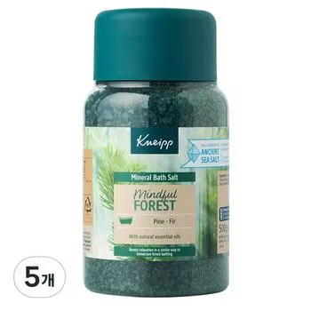 Kneipp Mind Fullforest Соль для ванн, аромат сосны, 500г, 5 шт.