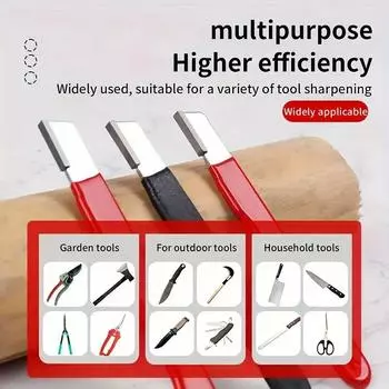 Knife Sharpener High Hardness Alloy Steel Wear-resistant Sharpening Stone Scissors Vegetable Knife Sharpening Tools чёрный