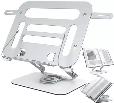 Книга Чтение книг 360 градусов Плавная регулировка угла и чтения Алюминиевая книга улучшается для книги Рецепт Грузоподъемность 4 кг Подставка, Подставка, Подставка,