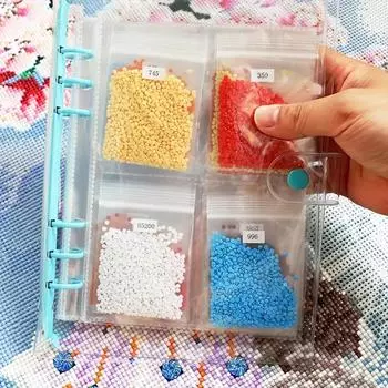 Книга для хранения алмазной живописи Металлический каркас с большим отверстием для удобного хранения Школьная сумка для хранения алмазов Набор инструментов J-116