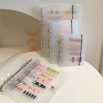 Книга для хранения деталей нейл-арта, большая вместимость, выставочный фотоальбом, доска для хранения карточек, простой альбом для хранения, своими руками