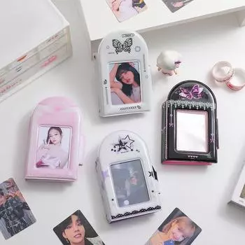 Книга для хранения фотографий в альбоме, открытки с аниме, книга, держатель для фотокарт, карты с идолами, книжные карты, коллекционная книга D