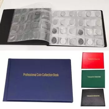 Книга для хранения монет, красивые прозрачные легкие марки из ПВХ, держатель для старых коллекций, офисные принадлежности синий