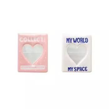 Книга для коллекции «Сердце» 2-х этапная папка для фотокарт Poca, набор из 2 предметов