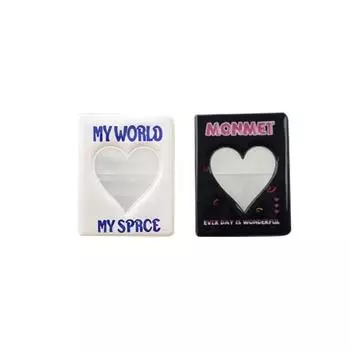 Книга для коллекции «Сердце» 2-х этапная папка для фотокарт Poca, набор из 2 предметов