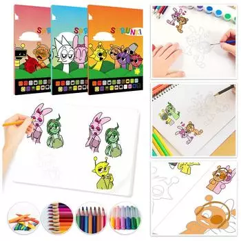 Книга для почерка, раскраски, книга для прописи, книга для рисования линий, прописи от руки, иллюстрированная книга для практики владения ручкой, эскиз для любителей игр One Size