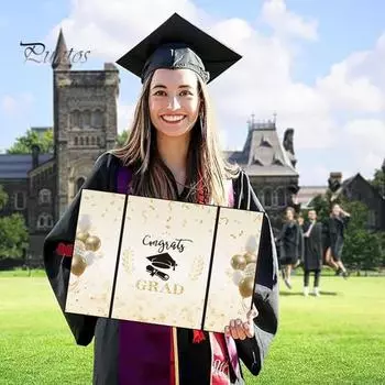 Книга для подписей на выпускной Книга для гостей на выпускной в колледже и средней школе Золотая черная доска для подписей для вечеринок по случаю выпускного 1pc