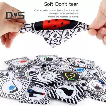 Книга для раннего развития детей, обучающая игрушка для малышей с буквами и цифрами, интерактивные карточки с алфавитом для дошкольников, мягкая книга для малышей 1 Set