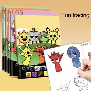 Книга для рисования линий для детей, раскрашенная вручную, ручка для контроля, иллюстрированная книга, веселый образовательный подарок, блокнот для рисования в дорожном формате I