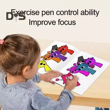 Книга для рисования линий для детей, раскрашенная вручную, ручка для контроля, иллюстрированная книга, веселый образовательный подарок, блокнот для рисования в дорожном формате I
