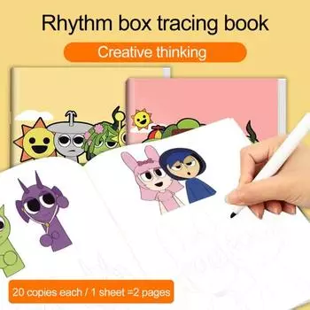 Книга для рисования линий для детей, раскрашенная вручную, ручка для контроля, иллюстрированная книга, веселый образовательный подарок, блокнот для рисования в дорожном формате