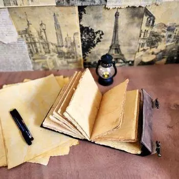 Книга «Фокус-покус» | пустая книга заклинаний Shadows Антикварный кожаный журнал, лучше всего подходит для Хэллоуина, для него и для нее, альбом для рисования ручной работы 7 x 5 in