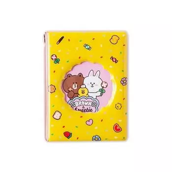 Книга-коллекция фотографий Line Friends, желтая, 20 листов