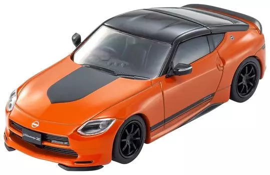 КНИГА МИНИ-МАШИН KYOSHO Nissan Fairlady Z Customized Orange Готовый продукт и № 15 1/64