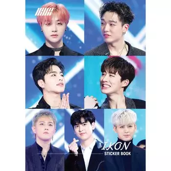 Книга наклеек DECO Наклейки 16 листов K-STAR (iKON (значок))