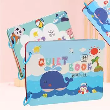 Книга наклеек для тихого трансграничного раннего образования: Интерактивные волшебные наклейки для обучения детей