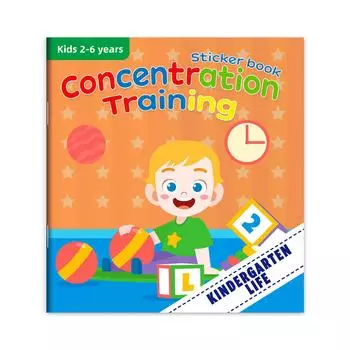 Книга наклеек «Счастливый детский сад» Без следов, без клея, Развивающая когнитивные навыки, Игрушка-наклейка, Тихая книга