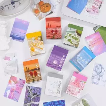 Книга наклеек Yuezhen Sweet Heartbeat: Милые, креативные, детские наклейки для скрапбукинга