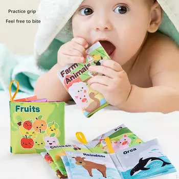 Книга о детской ванне и ощущениях для детей от 0 до 3 лет, малышей Style C