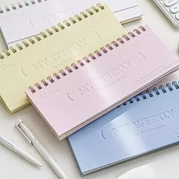 Книга-план на неделю на один год, шнурок, твердая обложка, таблица на 54 недели, контрольный список, дневник, памятка, список дел, расписание, школьный подарок