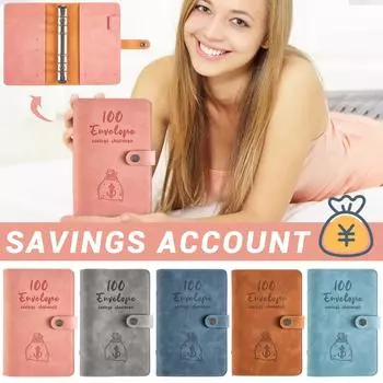 Книга по экономии денег «100 дней» Планировщик бюджета по экономии денег Справочник-блокнот с отрывными листами One Size