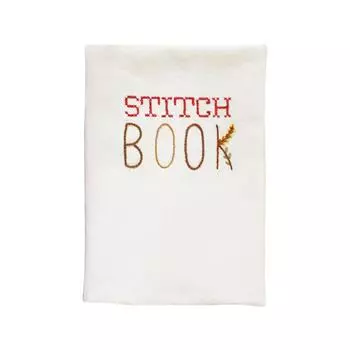 Книга по вышивке, книга по рукоделию с отрывными листами, книга по рукоделию своими руками на льняной основе One Size