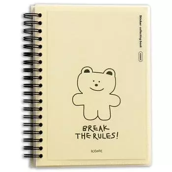 Книга с наклейками для хранения Instagram Iconic Release Paper, двухсторонняя, 02 Cream y..., 1 шт.