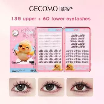 Книга с одним пучком ресниц C-образного изгиба большой емкости, стержень 0,05 мм, длина 7-12 мм, натуральные увеличенные накладные ресницы