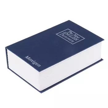 Книга Сейф С Замком Книга Копилка Мини Деньги Хранение Словарь Синий