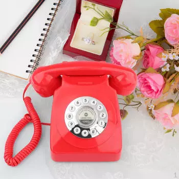 Книга Телефонный Регистратор Ретро Настольный Телефон Для Дома красный
