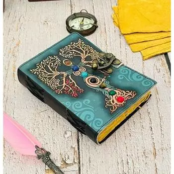 Книга Теней Журнал Пустой Книга Заклинаний Матери Земли Декле Край Бумаги 7 x 5 in