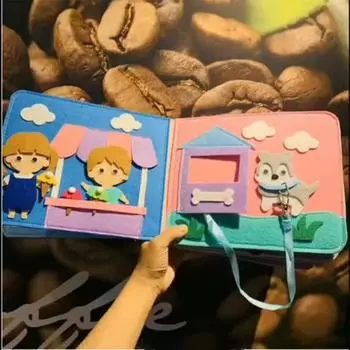 Книга Тихая Книга Раннее Развитие Просвещение Детская Тканевая Книга Игрушка One Size