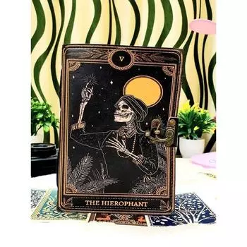 Книга заклинаний кожаный журнал кожаный блокнот подарки для него и для нее 7 x 5 in