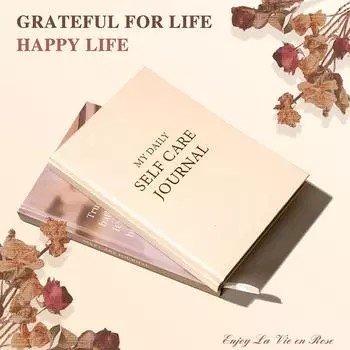 Книга-журнал по уходу за собой, журнал благодарности, счастье, блокнот формата А5, тканевая книга-планировщик, ежедневник для женщин с направляемым самоанализом A2