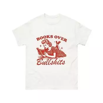 Книги поверх забавной женской футболки, модный винтажный книжный ретро-дизайн для графических футболок, эстетическая футболка Y2k, женская мода, сгусток S