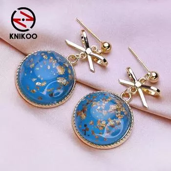 KNIKOO большие серьги для женщин, модные жемчужные серьги, ювелирные изделия для свадьбы, невесты, вечерние серьги, подарки A золотой