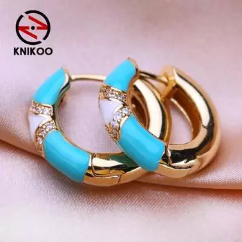 KNIKOO круглые серьги-клипсы для женщин, модные серьги, ювелирные изделия для подарков на свадьбу A